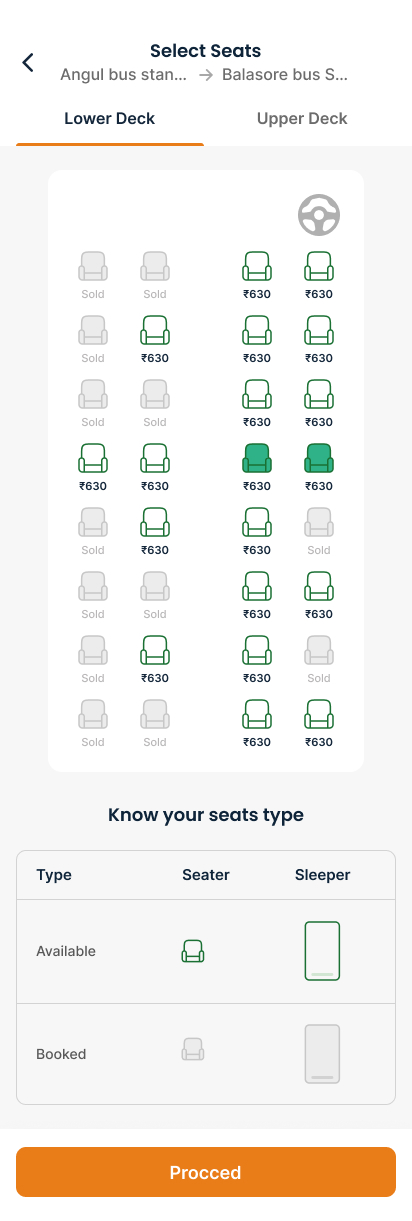 Seat Selection