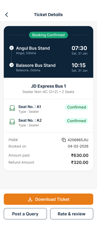 Ticket Details